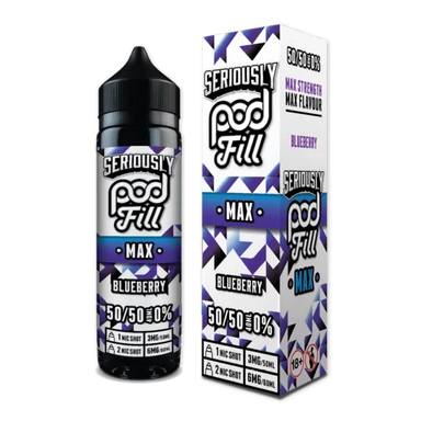 Blueberry Max Shortfill by Seriously Pod Fill. - 40ml-Supergood.