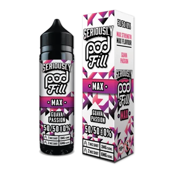 Guava Passion Max Shortfill by Seriously Pod Fill. - 40ml-Supergood.