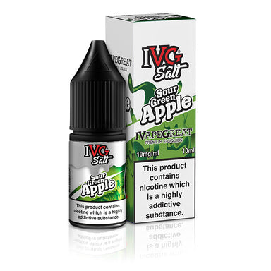 Sour Green Apple Nic Salt by IVG. - 10ml-Supergood.