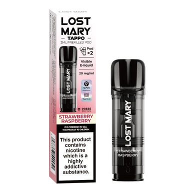 Strawberry Raspberry Tappo Pods by Lost Mary.-Supergood.