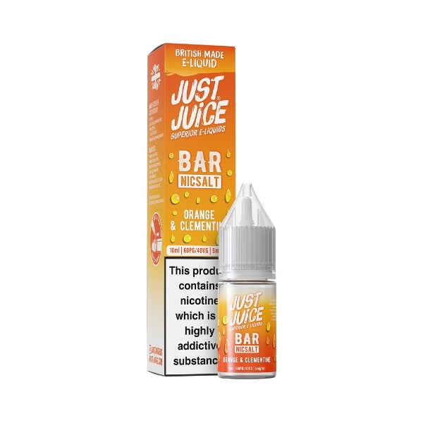 Orange & Clementine Bar Salt Nic Salt by Just Juice. - 10ml-Supergood.