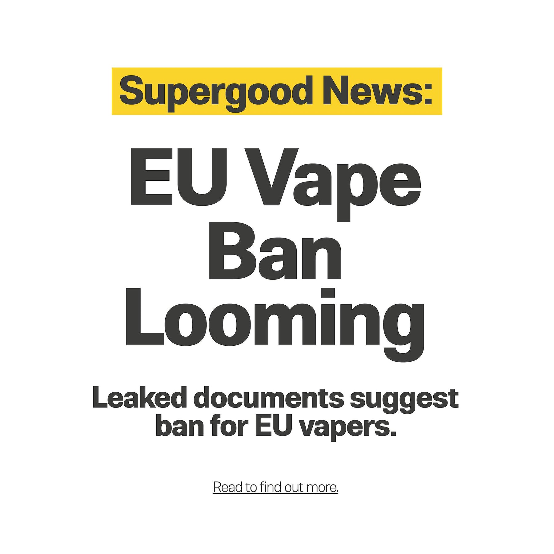 EU Vape Ban Looming
