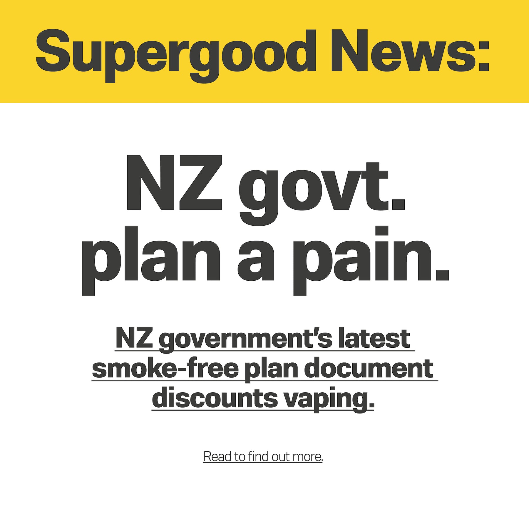 NZ Govt Plan a pain.
