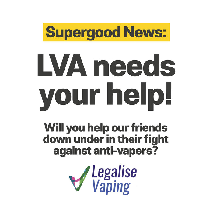 Legalise Vaping Australia needs your help.