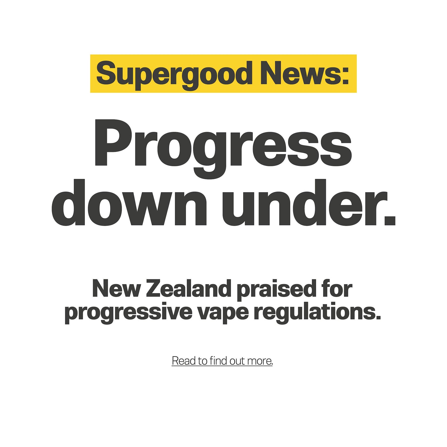 New Zealand praised for progressive vape regulations.