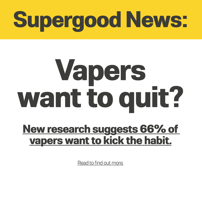 Vapers want to quit?