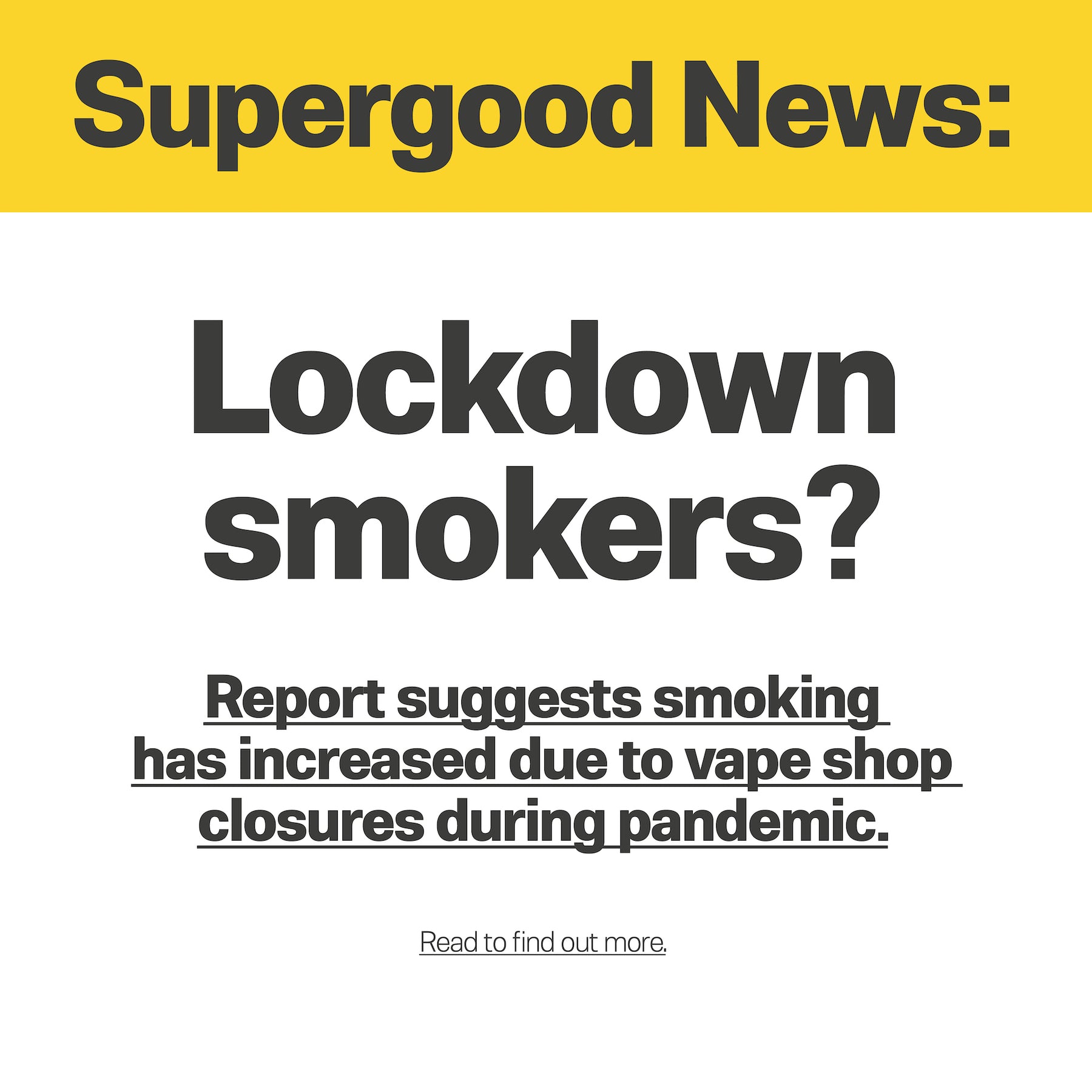 Lockdown smokers?
