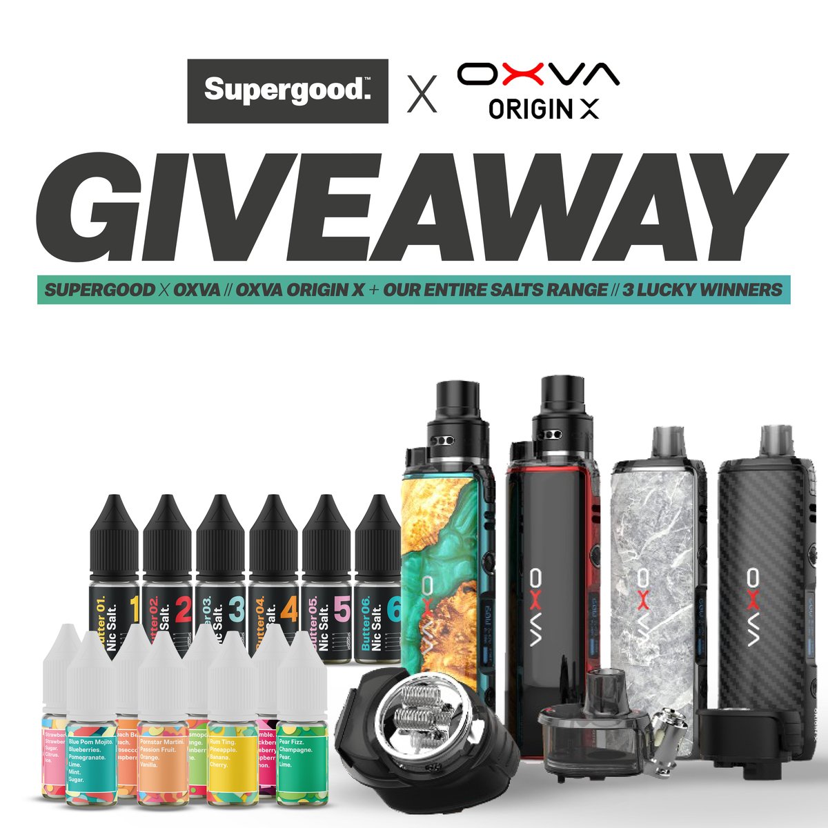 OXVA X Supergood Giveaway.