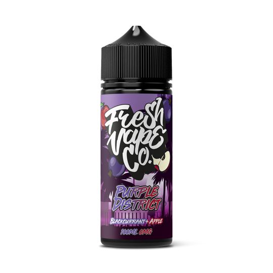 Purple District Shortfill by Fresh Vape Co. - 100ml-Supergood.