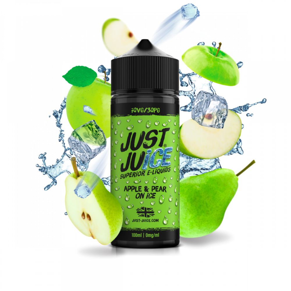 Apple & Pear On Ice Shortfill by Just Juice. - 100ml-Supergood.
