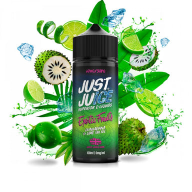 Guanabana & Lime Shortfill On Ice by Just Juice. - 100ml-Supergood.