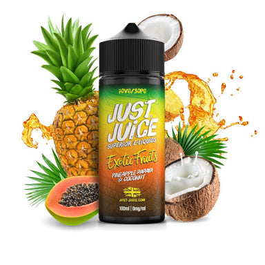 Pineapple, Papaya & Coconut Shortfill by Just Juice. - 100ml-Supergood.
