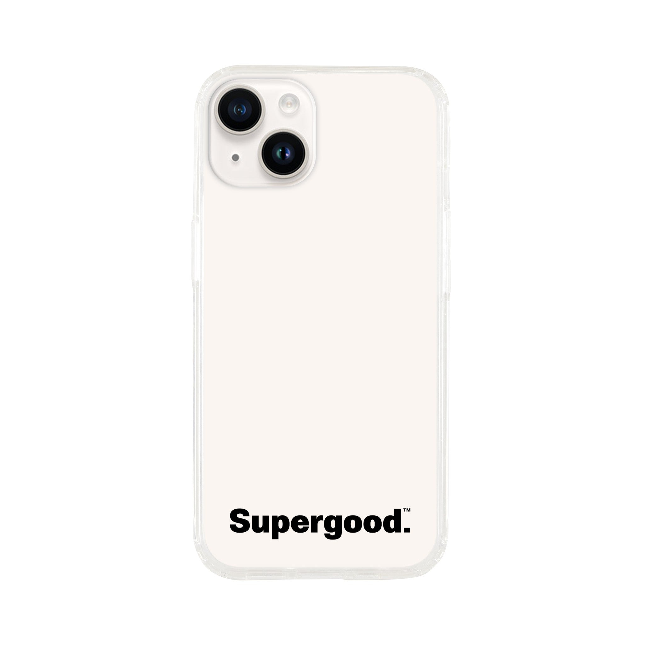 Black Text Clear Case for iPhone by Supergood.-Supergood.