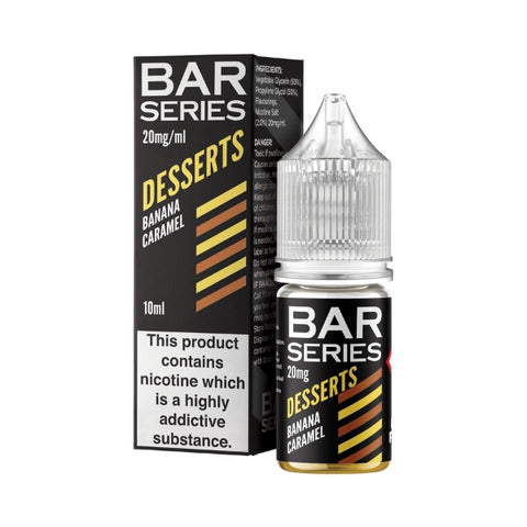 Banana Caramel Nic Salt by Bar Series Desserts. - 10ml