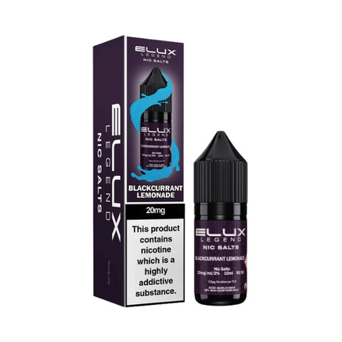 Blackcurrant Lemonade Nic Salt by Elux. - 10ml
