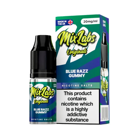 Blue Razz Gummy Nic Salt by Mix Labs. - 10ml