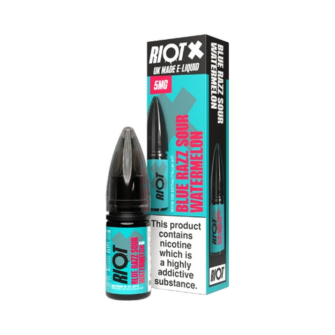 Blue Razz Sour Watermelon Nic Salt by Riot X. - 10ml