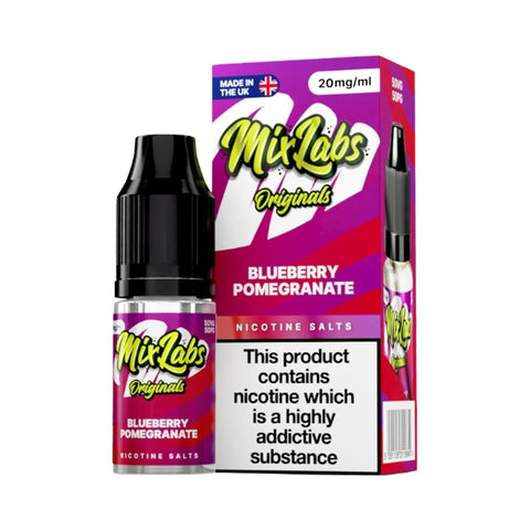 Blueberry Pomegranate Nic Salt by Mix Labs. - 10ml
