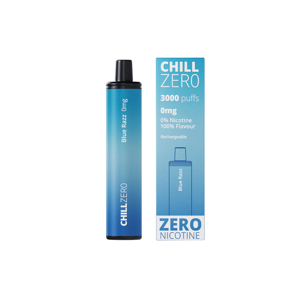 Blue Razz 3000 Disposable by Chill Zero.