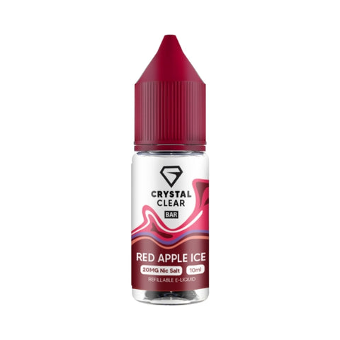 Red Apple Ice Nic Salt by Crystal Clear Bar Salt. - 10ml