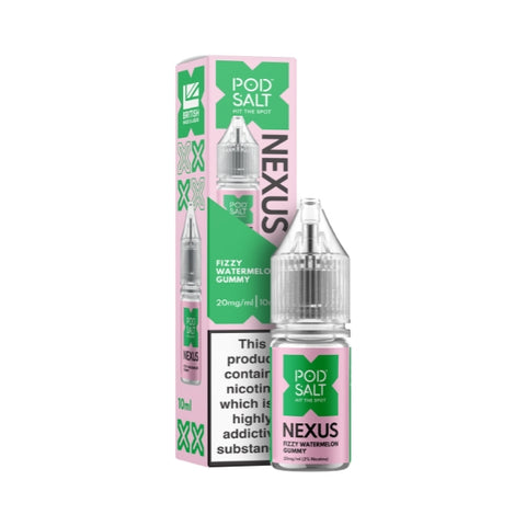 Fizzy Watermelon Gummy Nic Salt by Pod Salt Nexus. - 10ml
