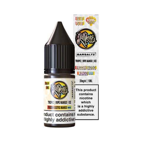 Frozen Exotic Mango On Ice Nic Salt by Ruthless Bar Saltz. - 10ml