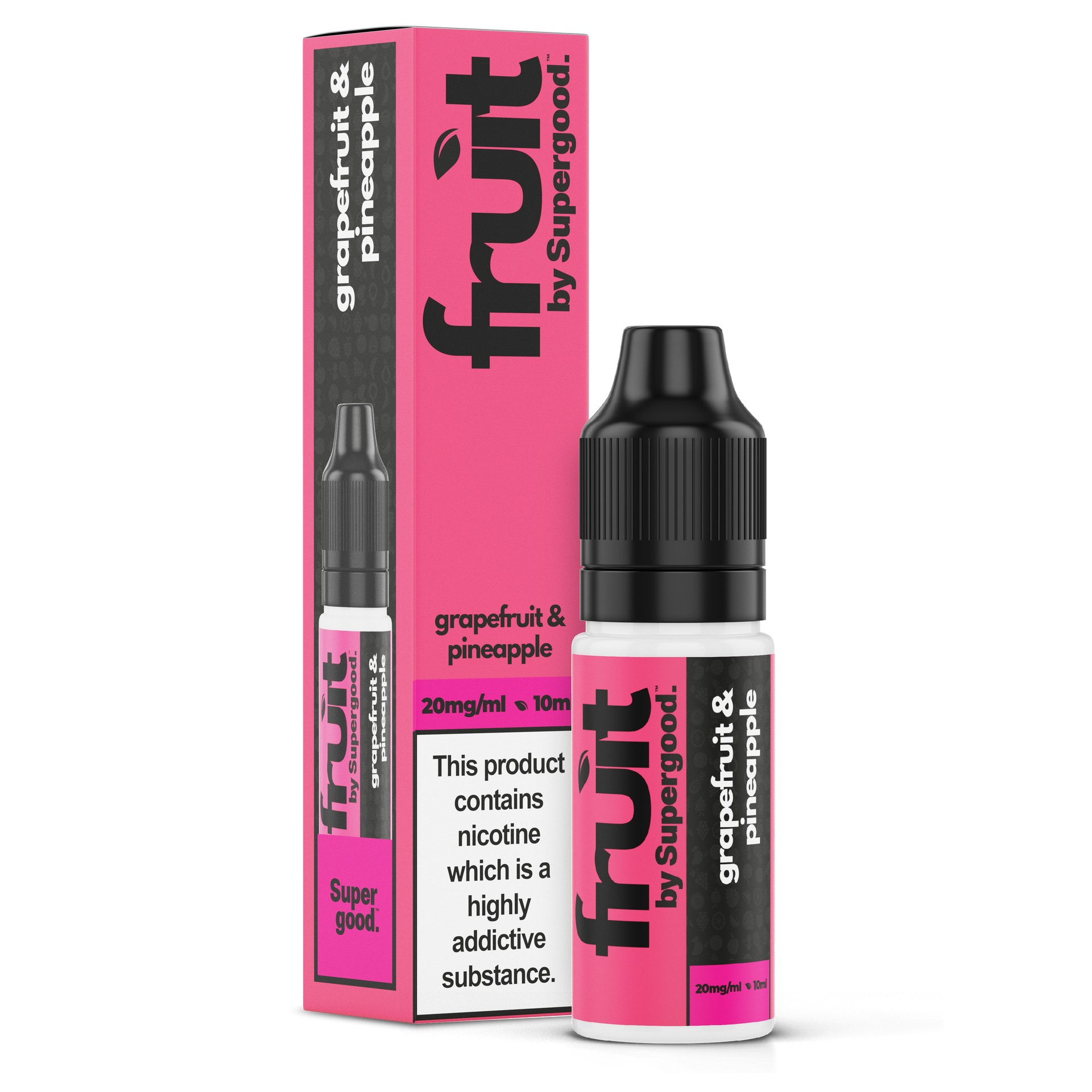 Grapefruit & Pineapple Nic Salt - Fruit by Supergood. - 10ml | We Are Supergood. Grapefruit & Pineapple Nic Salt - Fruit by Supergood. - 10ml | We Are Supergood.