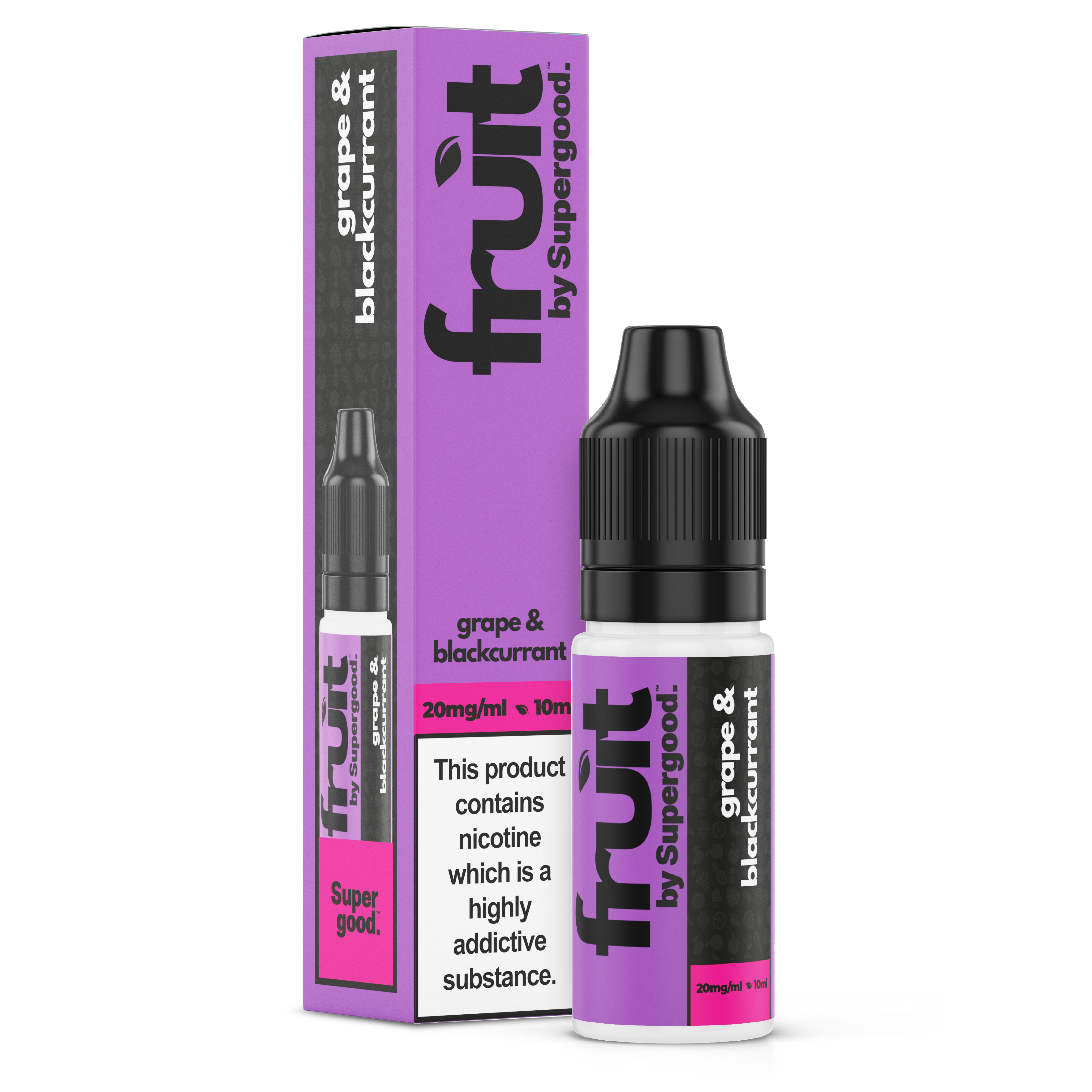 Grape & Blackcurrant Nic Salt - Fruit by Supergood. - 10ml