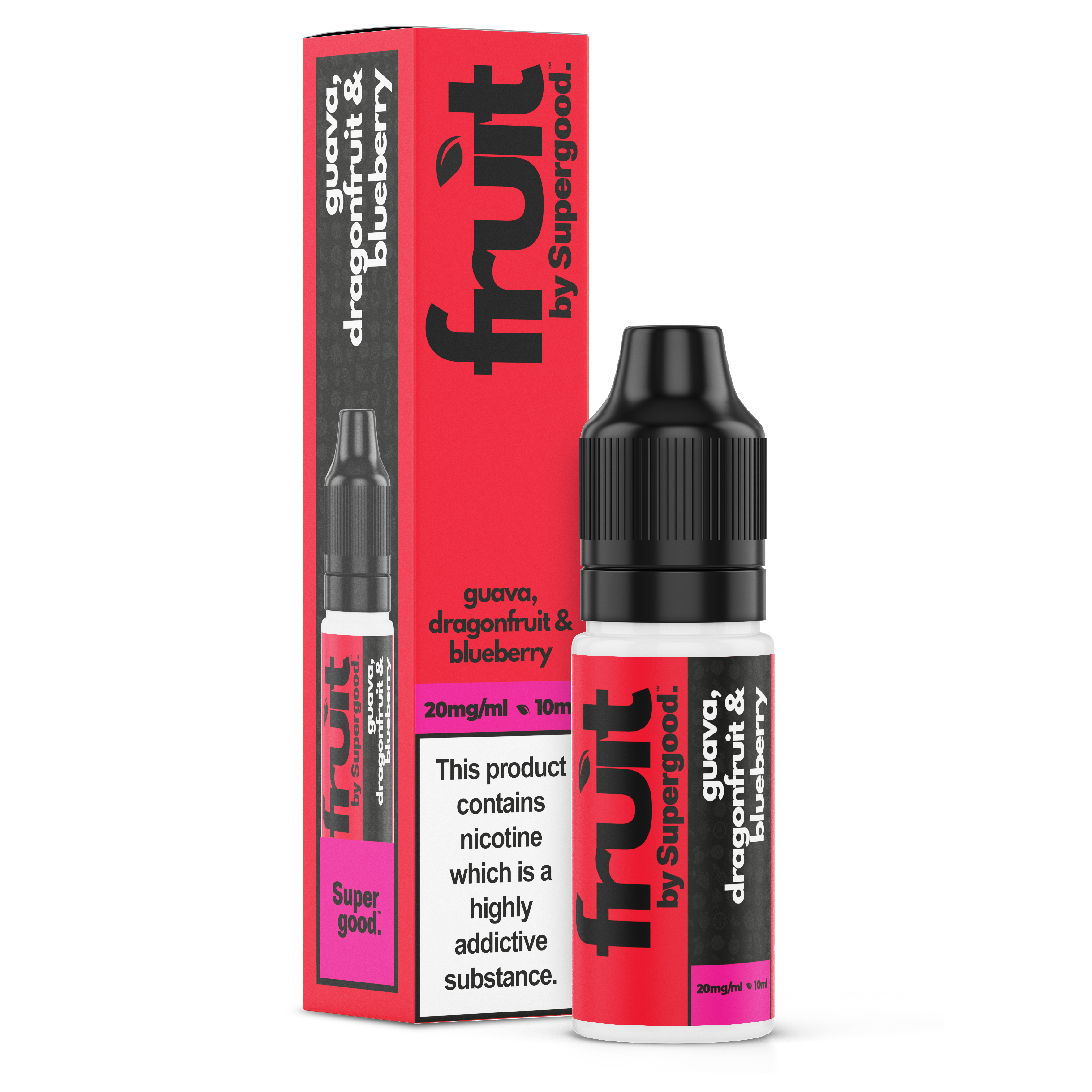 Guava, Dragonfruit & Blueberry Nic Salt - Fruit by Supergood. - 10ml