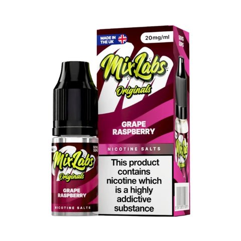 Grape Raspberry Nic Salt by Mix Labs. - 10ml