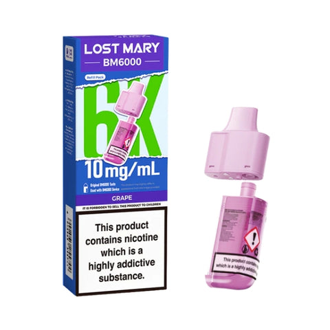 BM6000 Pod & Refill by Lost Mary. - New