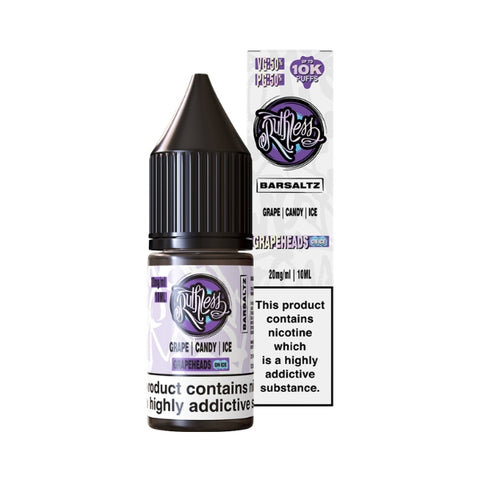 Grape Heads On Ice Nic Salt by Ruthless Bar Saltz. - 10ml