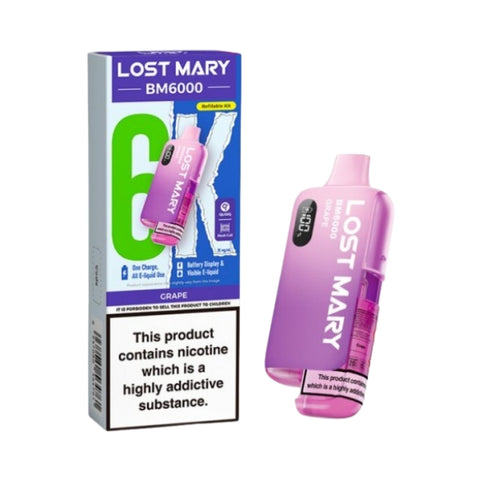 BM6000 Pre Filled Pod Kit by Lost Mary. - New