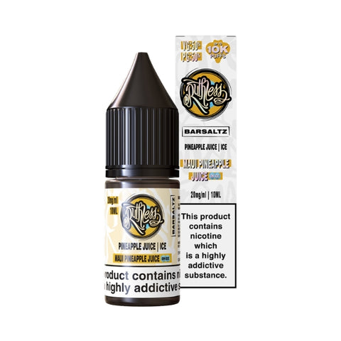 Maui Pineapple Juice On Ice Nic Salt by Ruthless Bar Saltz. - 10ml
