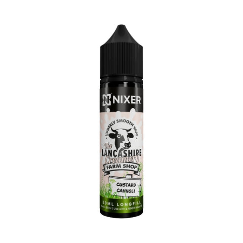 Custard Cannoli Longfill by Nixer X The Lancashire Creamery Farm Shop. - 30ml