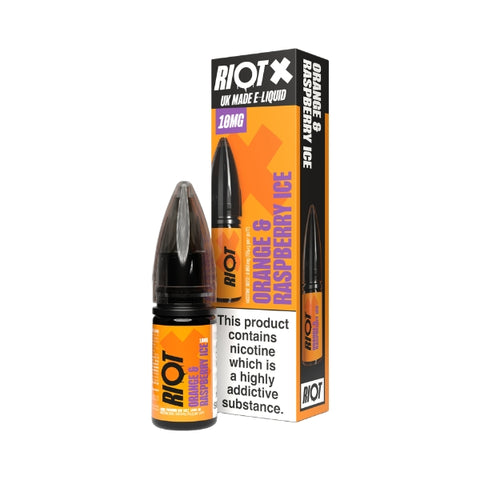 Orange & Raspberry Ice Nic Salt by Riot X. - 10ml