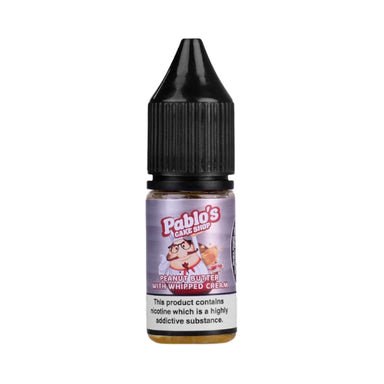 Peanut Butter with Whipped Cream Nic Salt by Pablo's Cake Shop. - 10ml-Supergood.