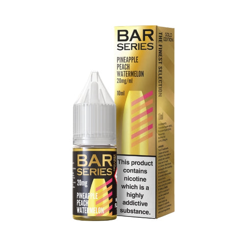 Pineapple Peach Watermelon Nic Salt by Bar Series Gold Edition. - 10ml
