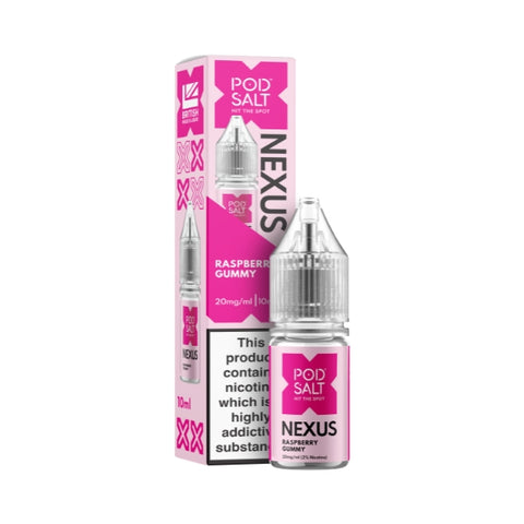 Raspberry Gummy Nic Salt by Pod Salt Nexus. - 10ml