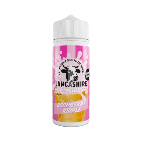 Raspberry Ripple Shortfill by The Lancashire Ice Creamery. - 100ml