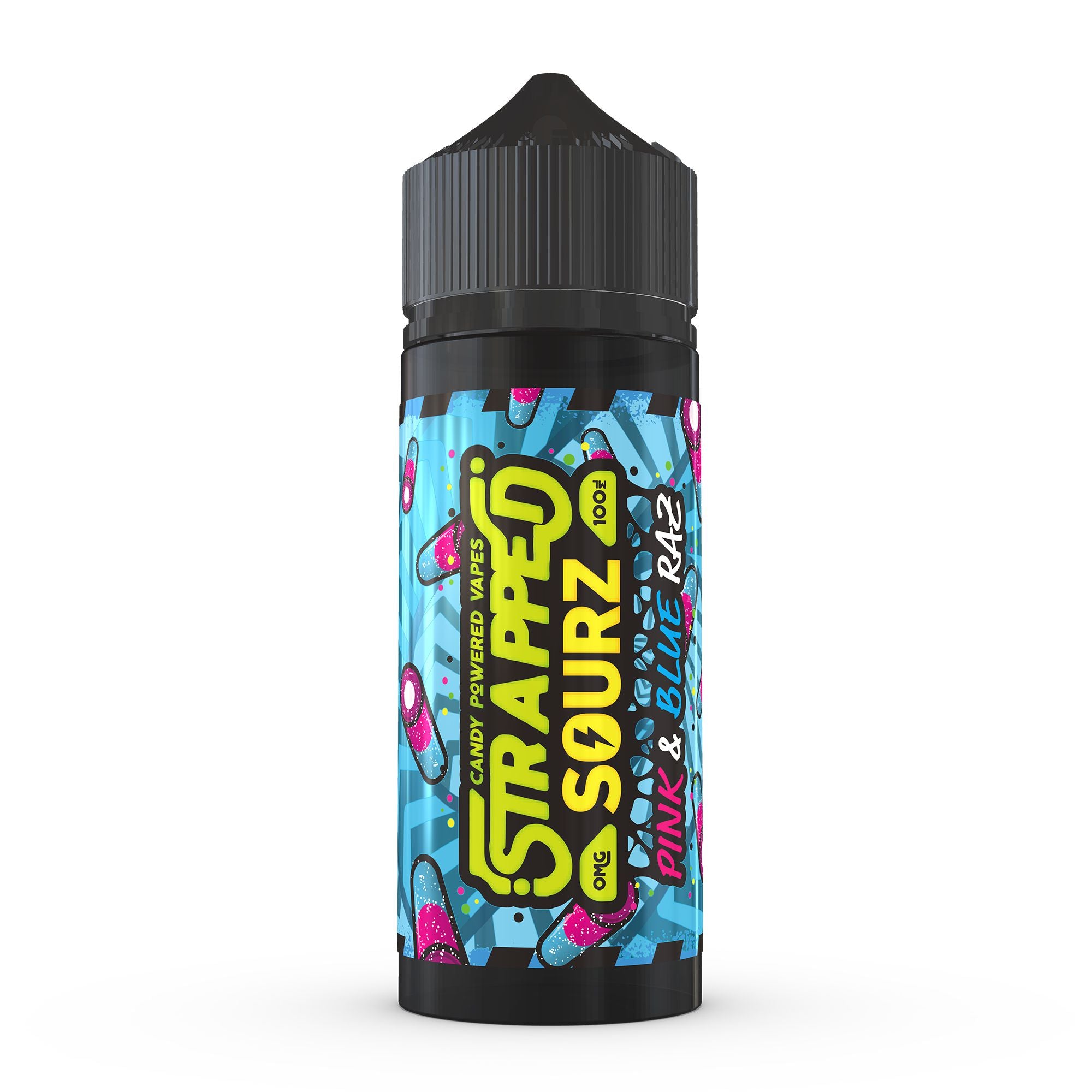 Pink and Blue Razz Shortfill by Strapped Sourz. - 100ml-Supergood.