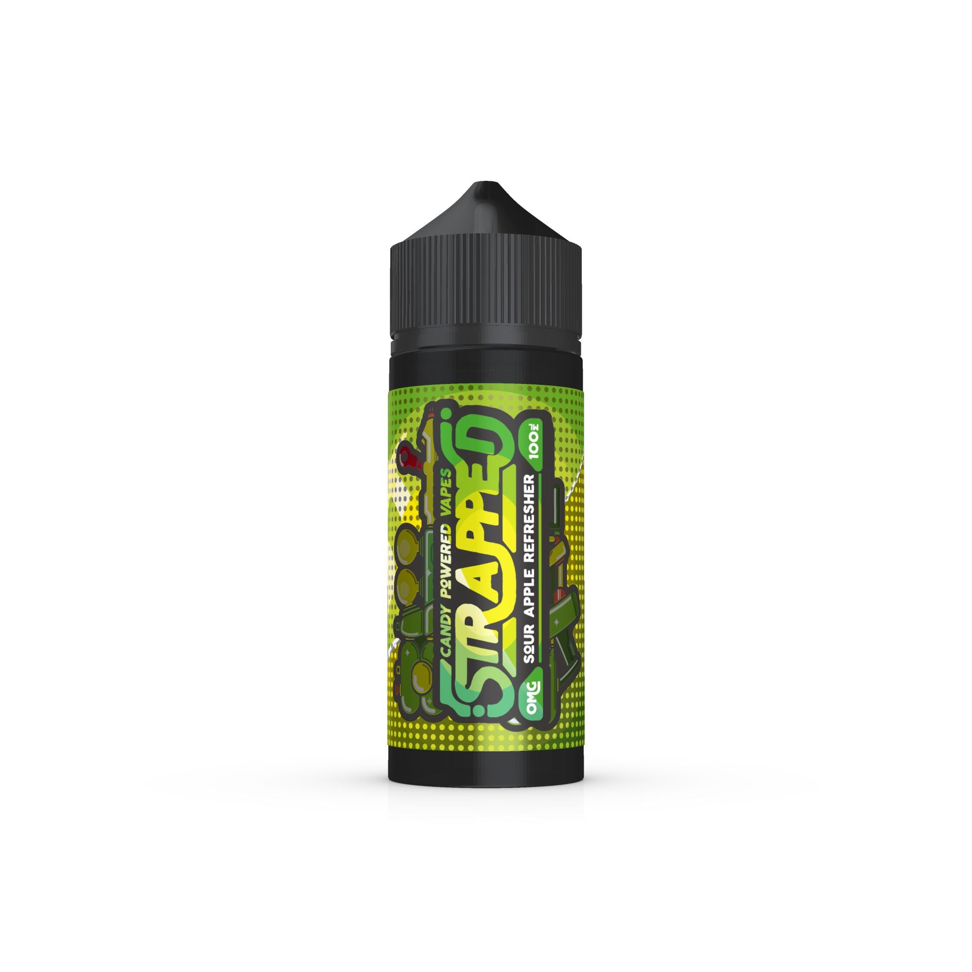 Sour Apple Refresher Shortfill by Strapped. - 100ml-Supergood.