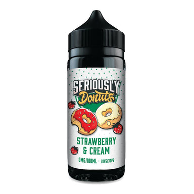 Strawberry & Cream Shortfill by Seriously Donuts. - 100ml-Supergood.