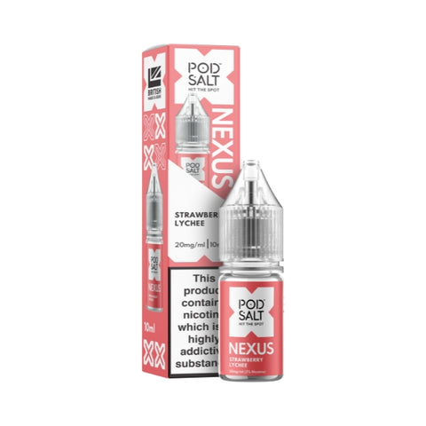 Strawberry Lychee Ice Nic Salt by Pod Salt Nexus. - 10ml