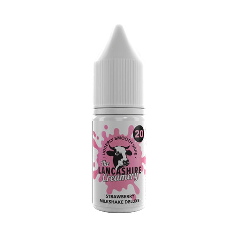 Strawberry Milkshake Deluxe Nic Salt by The Lancashire Creamery. - 10ml