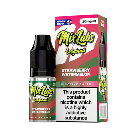 Strawberry Watermelon Nic Salt by Mix Labs. - 10ml