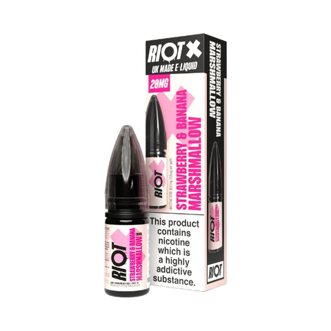 Strawberry & Banana Marshmallow Nic Salt by Riot X. - 10ml