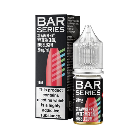 Strawberry Watermelon Bubblegum Nic Salt by Bar Series Core. - 10ml