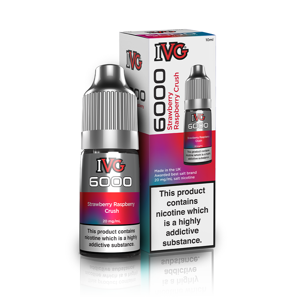 Strawberry Raspberry Crush Nic Salt by IVG 6000. - 10ml-Supergood.