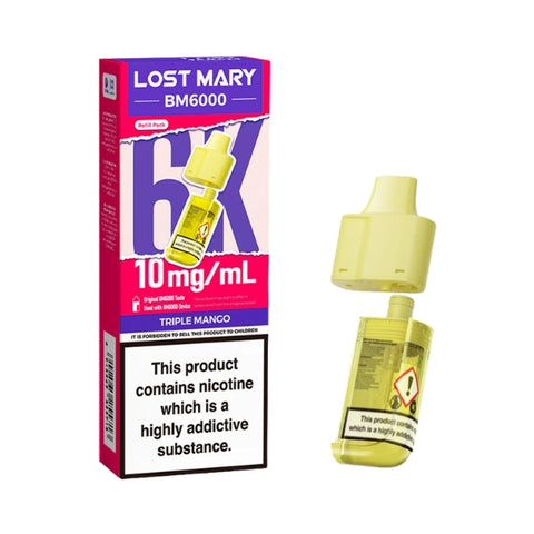 BM6000 Pod & Refill by Lost Mary. - New